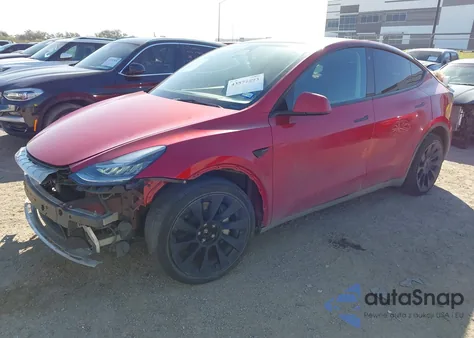 2023 Tesla Model Y Awd/Long Range Dual Motor All-Wheel Drive из США, поврежденный, VIN 7SAYGDEE1PA075506